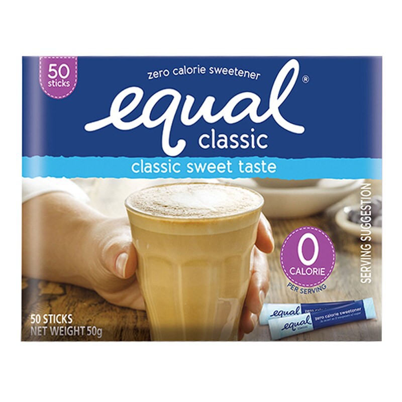 Equal Classic Sweetener (50 ซอง/กล่อง) สารให้ความหวานแทนน้ำตาล (06091)