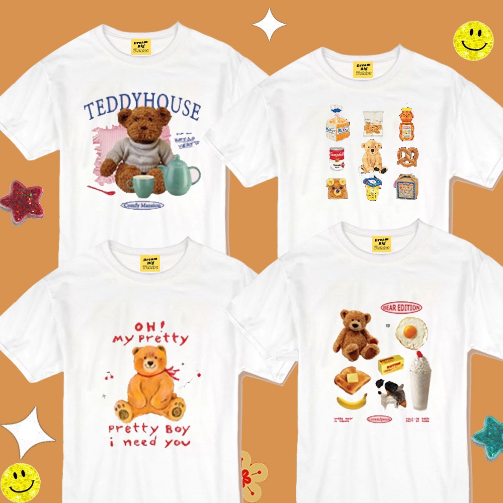 ลด30-50% กดในLive,Video เสื้อยืดหมาชิสุ อก 32-50 size S-XXL สไตล์เกาหลี เเฟชั่นน่ารัก สีขาว คอกลม สาวอวบใส่ได้