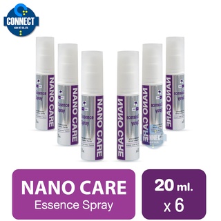 Nano Spray 20 ml. สเปรย์นาโน ฆ่าเชื้อโรค สำหรับแผลสด แผลเรื้อรัง ช่องปาก สำหรับสุนัข แมว กระต่าย (20 มล./6ขวด) x 6 ขวด