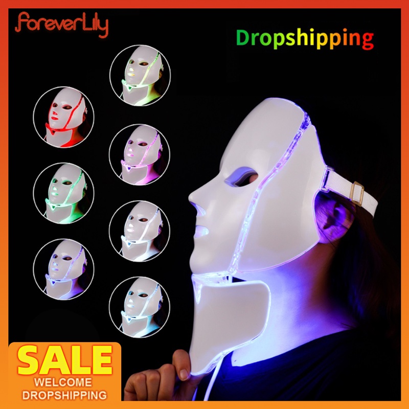 VIP Facial LED Mask with Neck LED Light Therapy Face Beauty Mask Skin ...
