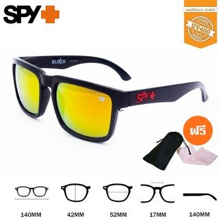 Spy2-แดง แว่นกันแดด แว่นแฟชั่น กันUV คุณภาพดี แถมฟรี ซองเก็บแว่น และ ผ้าเช็ดแว่น