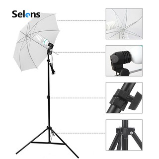 selens 33 ร่มสะท้อนแสงและหลอดไฟสําหรับสตูดิโอถ่ายภาพ