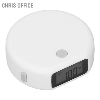 Chris Office เทปวัดเส้นรอบวงร่างกายดิจิทัล อัตโนมัติ ยืดหดได้ สีขาว 150 ซม. 60 นิ้ว