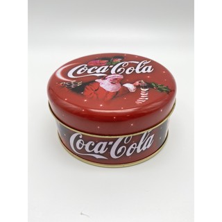 Kentoyshop กล่องเหล็กสังกะสีกลมลายซานต้า Coca Cola