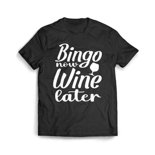 เสื้อผ้าผชเสื้อเชิ้ต ลาย Bingo Now Wine LaterS-5XL