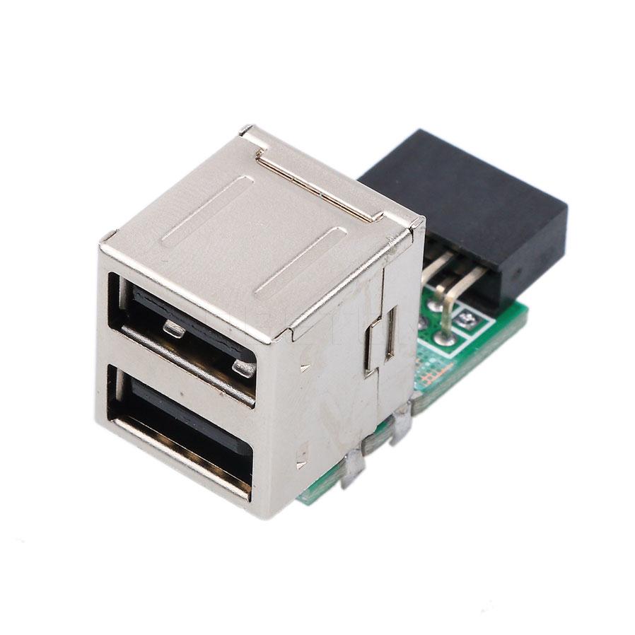 อะแดปเตอร์เมนบอร์ด 2 พอร์ต usb 2 . 0 9 pin pcb