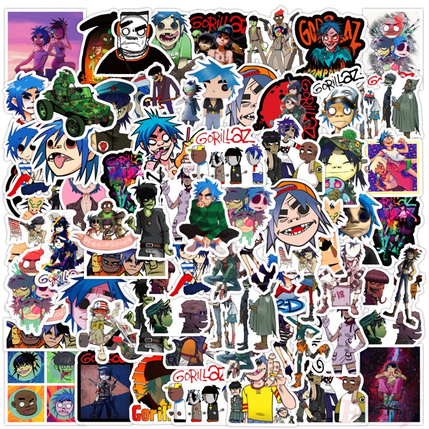 ❉ Gorillaz Series 01 Stikers ❉ 50 ชิ้น/เซ็ตกันน้ํา DIY Fashion Decals Doodle Stikers