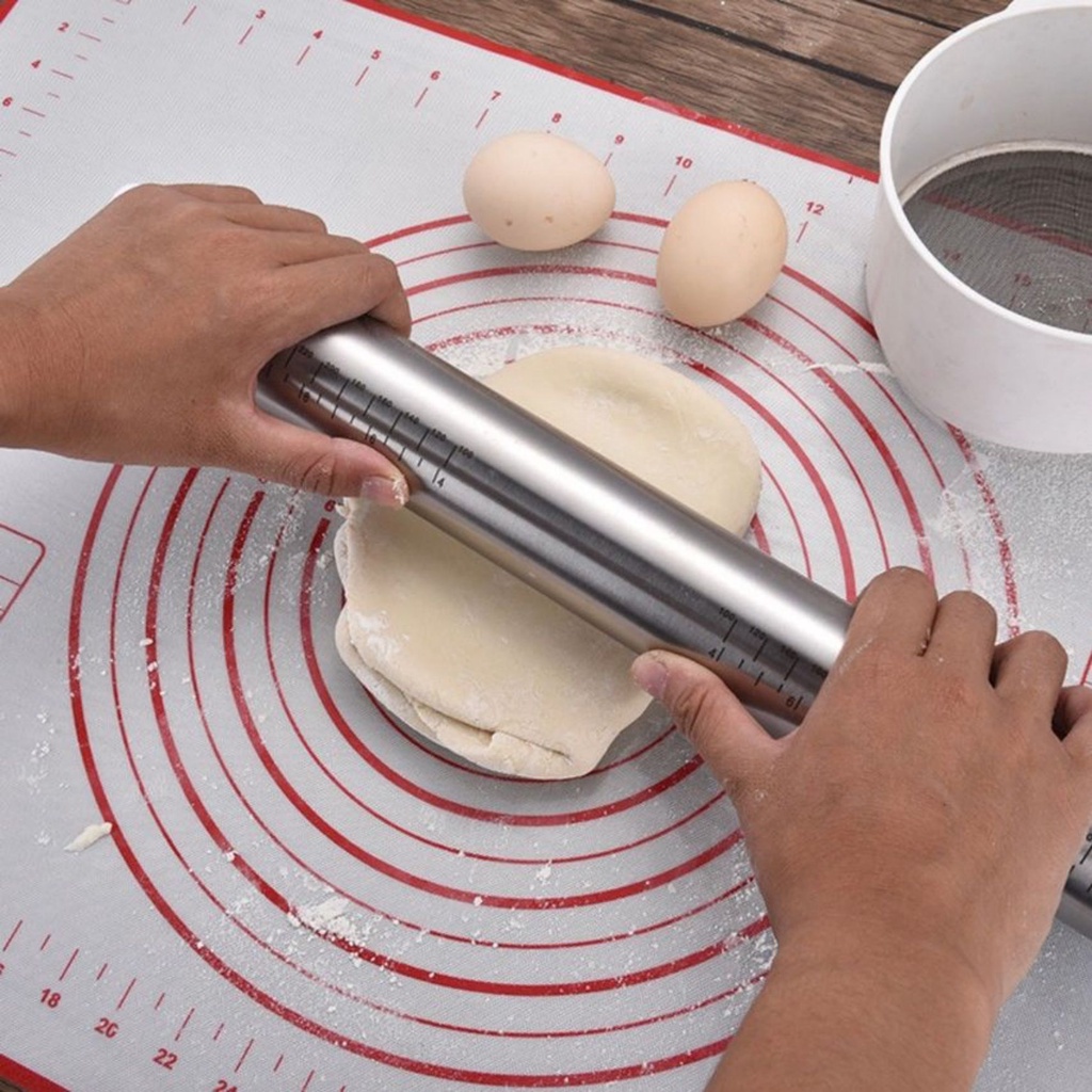 M KITCHEN แผ่นรองนวดแป้ง แผ่นซิลิโคนรองนวดแป้ง แผ่นรองนวดซิลิโคน silicone baking sheet