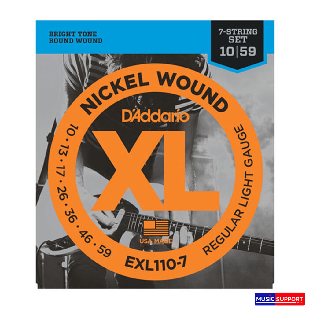 D'Addario EXL110-7 10-59 สายกีตาร์ไฟฟ้า 7 สาย