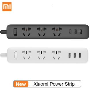 Xiaomi แผงแพทช์ 2A อุปกรณ์พกพาที่ชาร์จอย่างรวดเร็วพร้อมปลั๊ก USB อัจฉริยะ 3 ตัวและแผงเสียบซ็อกเก็ตมาตรฐาน 3 อัน