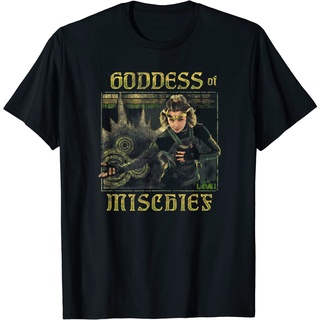 เสื้อยืดโอเวอร์ไซส์เสื้อยืดแขนสั้น พิมพ์ลาย Marvel Loki Sylvie Goddess Of Mischief แฟชั่นสําหรับผู้ชาย และผู้หญิงS-4XL