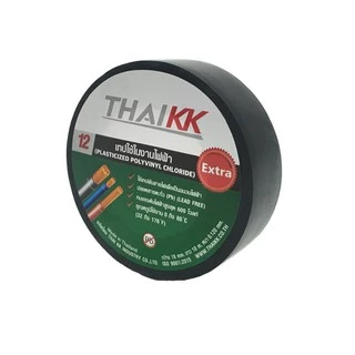 เทปพันสายไฟ ไทยเคเค THAI KK ฉลากเขียวและเทา (จำนวน 1 ม้วน)