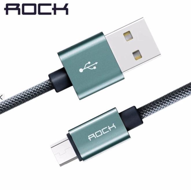 สายชาร์จ/ส่งข้อมูล ROCK Metal Micro Cable (Micro USB) ยาว 1 เมตร