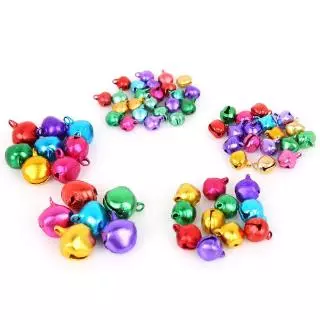 กระดิ่งลูกปัดอลูมิเนียม คละสี สําหรับตกแต่งบ้าน ต้นคริสต์มาส DIY