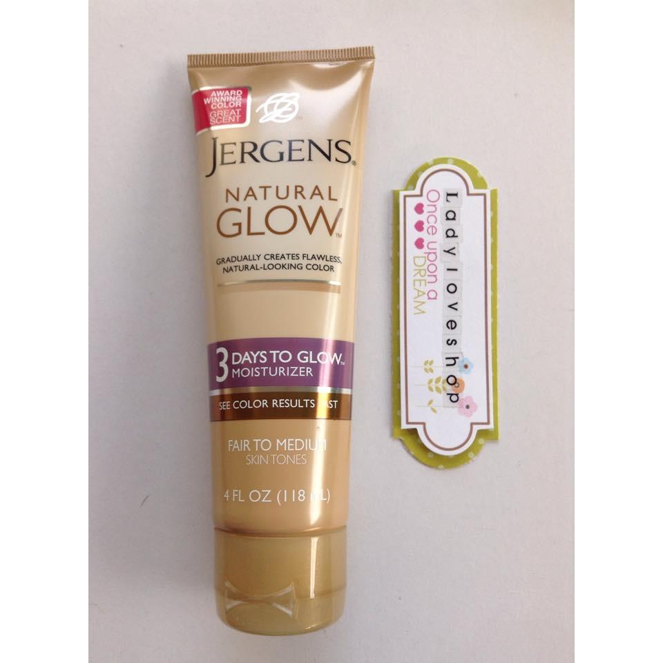 Jergens natural glow 3 days to glow moisturizer