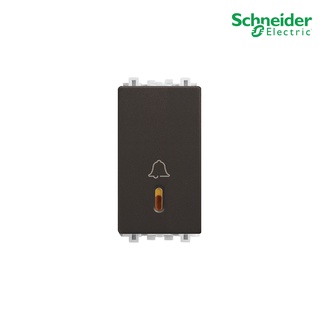 Schneider Electric สวิตช์กระดิ่ง 4แอมป์ ขนาด 1 ช่อง สีน้ำตาล รุ่น ZENcelo - 8431SBPH_BZ ชไนเดอร์