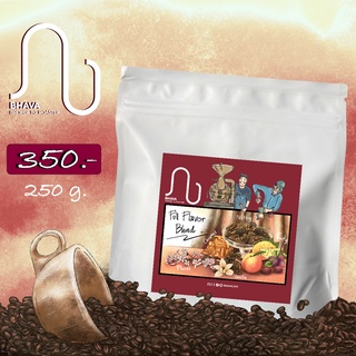 Coffee Beans :  Full Flavor blend:  Fruity, Nutty, caramel, Vanilla, Floral 250g 300thb (Omni roast)