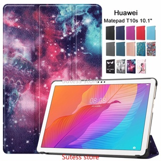 Huawei Matepad T10S  T10 Casing Flip Case Kulit Magnetik Leather Hard case Stand Cover