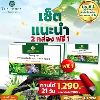 ริดสีดวง ริดสีดวงทวาร โรคริดสีดวง เซ็ต 2 กล่อง ฟรี 1 กล่อง ตรา ชัยพฤกษา รักษาได้ไม่ต้องผ่าตัด