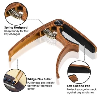 Guitar Capo กีตาร์ 6/12 สตริงอะคูสติกกีตาร์ไฟฟ้า Capo พร้อม 1 ชิ้นหยิบ capo สำหรับกีตาร์