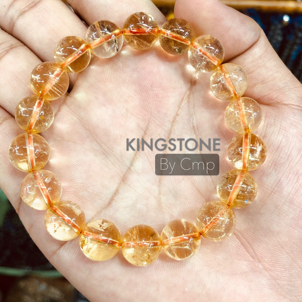 Citrine Premium Grade กำไลหิน ซิทริน หินของพ่อค้า หินมงคลที่เสริมเรื่องการสื่อสาร เจรจา ทำธุรกิจ