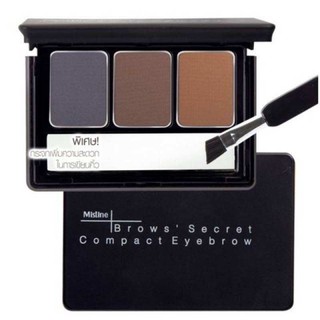 (1ตลับ) ที่เขียนคิ้ว ฝุ่น มิสทีน 1 ตลับ mistine brow &amp;amp; secret compact eye brow คิ้วตลับ คิ้วฝุ่น EB1 EB2 EB3