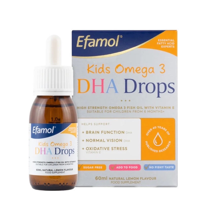 💯ของแท้💯 น้ำมันปลาสำหรับเด็ก Efamol Kids Omega-3 DHA Drops