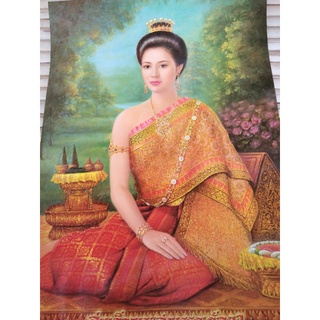 รูปภาพภาพมงคล  พระสุพรรณกัลยา พระพี่นางขนาด 15*20 นิ้ว  มีติดบ้าน ของขวัญ ของฝาก ที่ระลึก