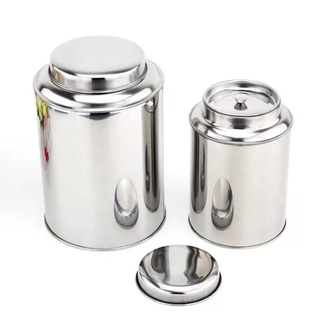 กระปุกเก็บชา กระป๋องชาสแตนเลส Stianless steel Tea canister