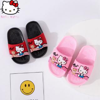 ห้องน้ำสำหรับเด็กในช่วงฤดูร้อนของ Hello Kitty รองเท้าแตะกันลื่นสำหรับเด็ก