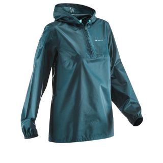 เสื้อแจ็คเก็ตกันฝนผู้หญิง เสื้อกันฝน ชุดกันฝน QUECHUA Womens Country Walking Waterproof Jacket Raincut