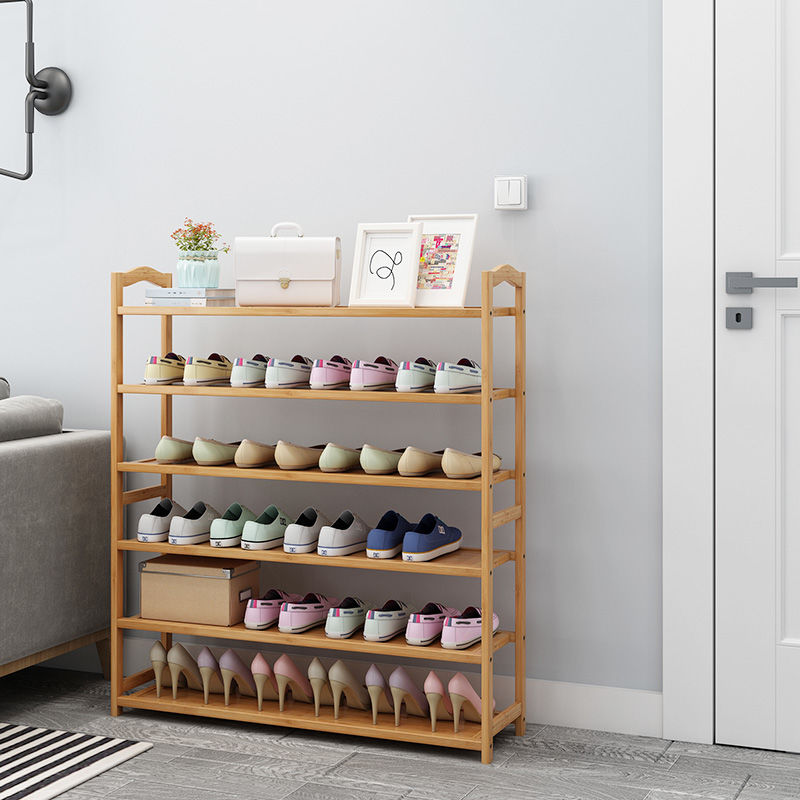 Shoe Rack Made of Moso Bamboo Simple Door Household Economical Storage ...