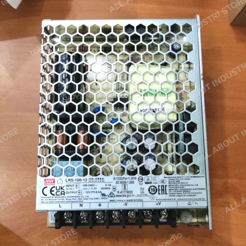 แหล่งจ่ายไฟ MEAN WELL LRS-100-12 LRS 100 12 V LRS10012 8.5A MEANWELL