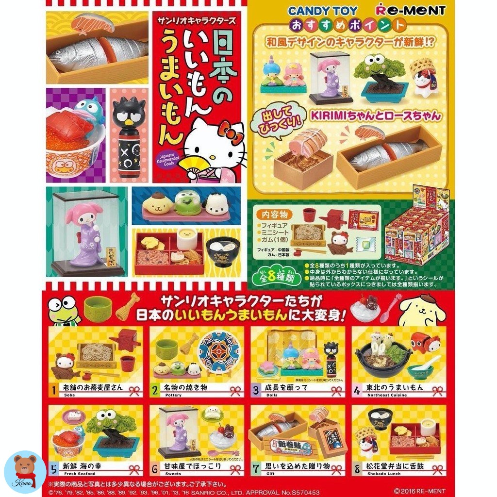 ✅พร้อมส่ง Re-ment Hello Kitty Sanrio Japanese recommended goods🇯🇵 ซานริโอ รีเมนท์ ของฝากแนะนำจากญี่ปุ่น