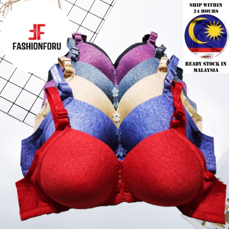 FFU ️Plus Size ️42-48 Womens Full Cup Coverage Non Wired Cup C/D Bra_Ladys Bra_Female Fashion 加大C和D罩