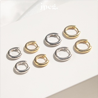 smooth hoop earring (brass)