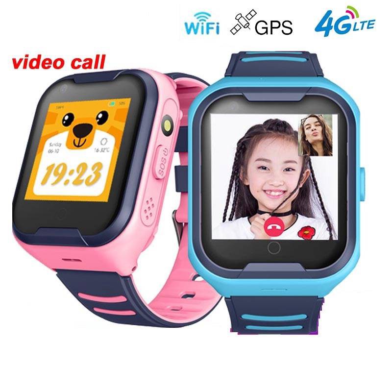 A36E เด็กดูสมาร์ท 4 กรัม Wifi GPS Tracker วิดีโอโทร SOS นาฬิกาปลุกกล้องนาฬิกาสำหรับเด็ก 4G Smart Watch