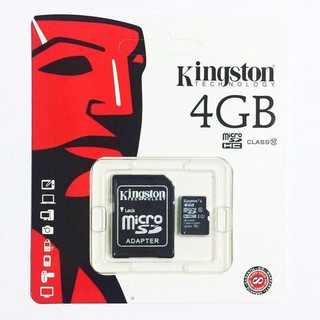 Kingston Memory Card Micro SDHC 4GB Class 10 คิงส์ตัน SD card เมมโมรี่การ์ด SDการ์ด