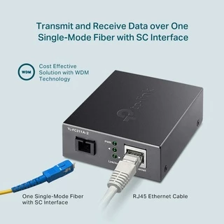 TP-LINK FC311A-2 + FC311B-2 | MC211CS-2 + MC212CS-2 Omada Gigabit WDM Media Converter