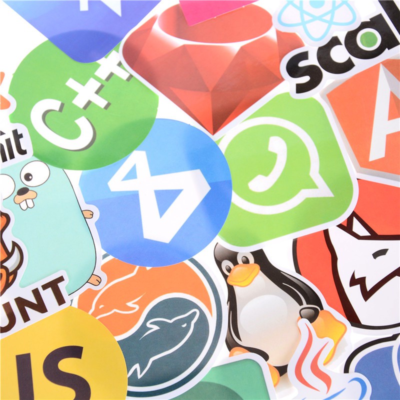 GoldenSilver 50Pcs Internet Java JS Programming Language GoldenSilver 50Pcs Internet Java JS Programming Language