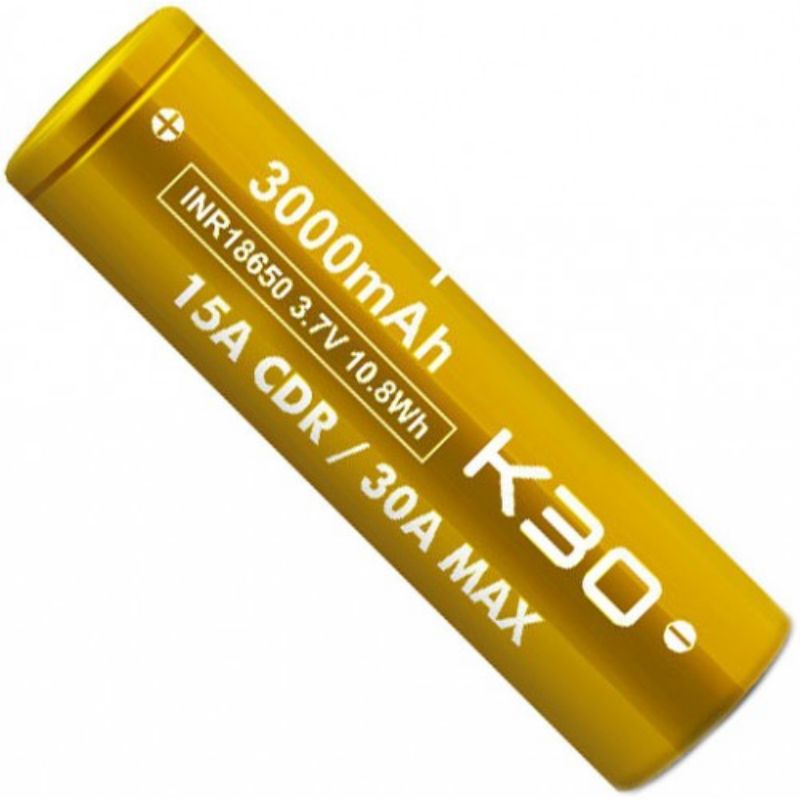 [ K30 / P1 ] Vapcell 18650 3,000 mAh สีทอง [K30] ส่งไว