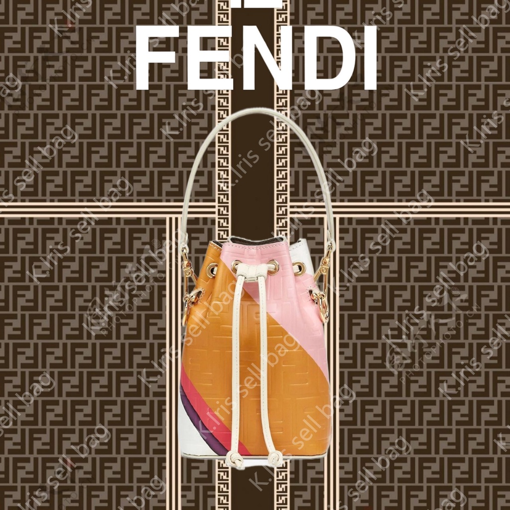 FENDI/ Mon Tresor กระเป๋าหนังพิมพ์ลายสี