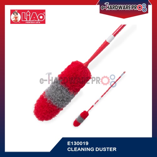 Liao Long Microfiber Duster E130019 ไม้ปัดฝุ่นยืดได้ ไม้ปัดฝุ่นขนไก่ พัดลมดูดฝุ่น