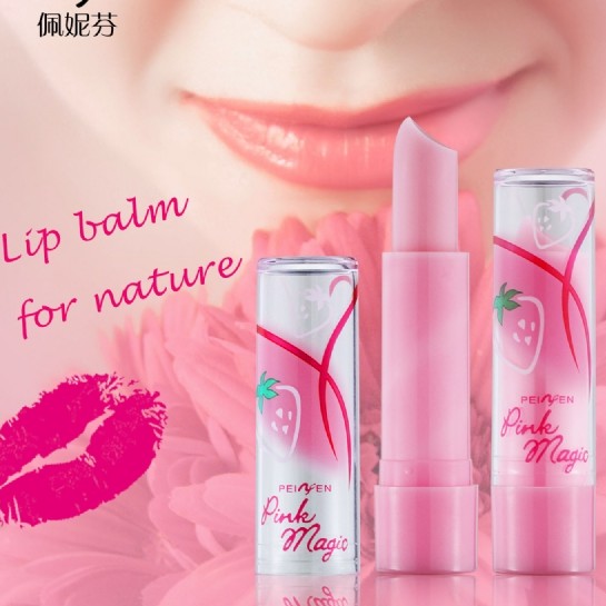 ลิปมันเปลี่ยนสีมิสทีน Mistine Pink Magic Lip Plus Vitamin E Strawberry ลิปอ้วน ลิปผอม ลิปสตรอเบอร์รี ราคา ถูกที่สุด ดีลบีเคเค แกลเลอรีภาพที่ 2