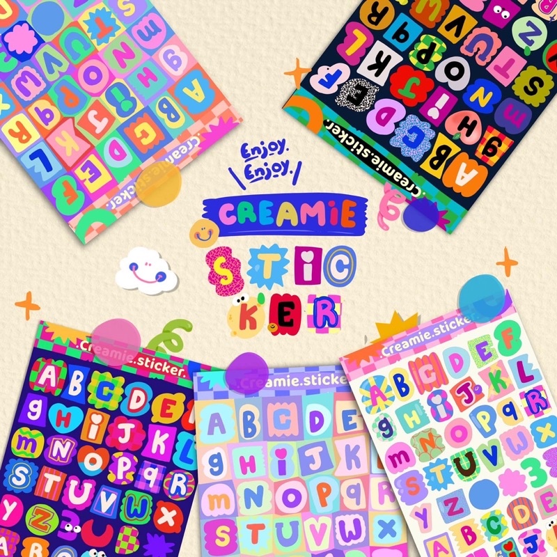 Sticker font V.2 | Mini Alphabet Set