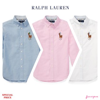 RALPH LAUREN COTTON OXFORD SPORT SHIRT(BOY SIZE 8-20)