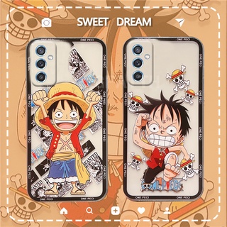 ใหม่ เคสโทรศัพท์มือถือแบบนิ่ม ใส กันรอยเลนส์กล้อง ลายการ์ตูนลูฟี่น่ารัก แฟชั่น สําหรับ Samsung Galaxy A24 4G M14 5G 2023 GalaxyA24 SamsungM14