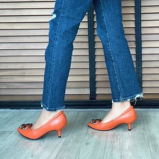 รองเท้าหนังแกะ ICONIQ รุ่น Heidi 2.2" with Crystal in Orange