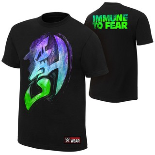 เสื้อยืดครอปเสื้อยืดผ้าฝ้าย 100% พิมพ์ลาย jeff hardy immune to fear สําหรับบุรุษS-5XL