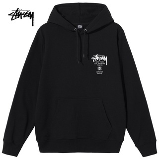 STUSSY เสื้อกันหนาว มีฮู้ด แบบผูกเชือก สําหรับผู้ชาย 3923658H